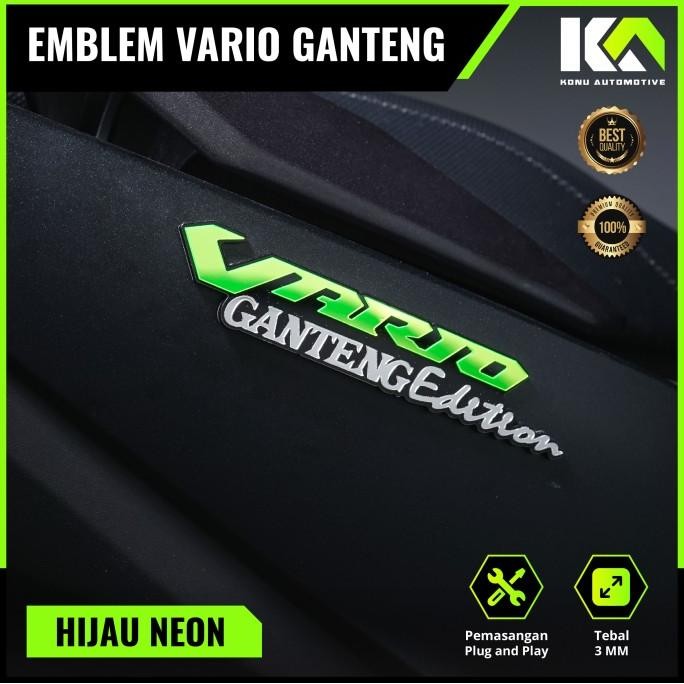 NSA 1pcs EMBLEM VARIO AKSESORIS VARIO GANTENG EDITION LOGO VARIO GANTENG EDITION BUKAN STICKER ATAU 
