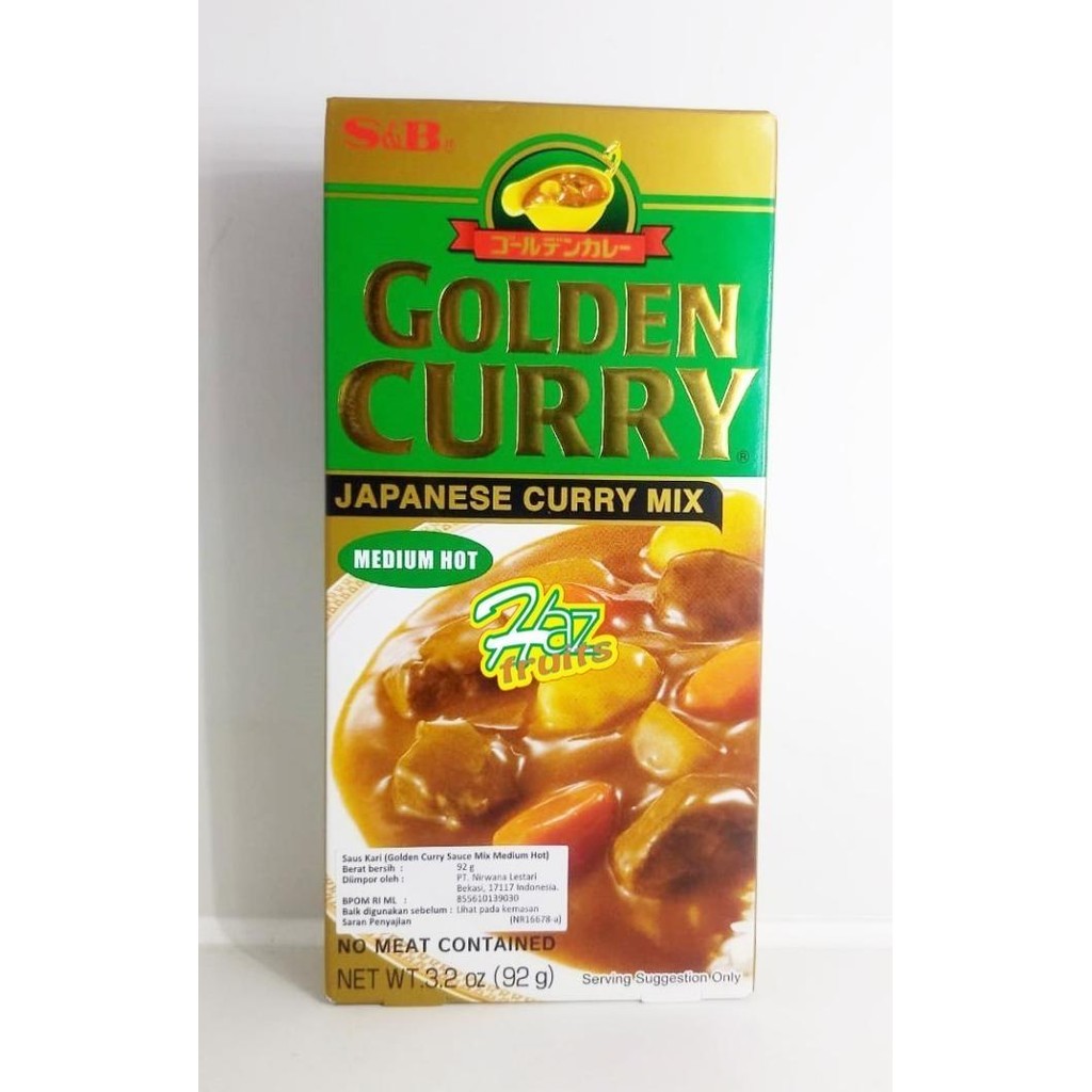 

S&B Golden Curry Medium Hot 92 gr | Japanese Curry