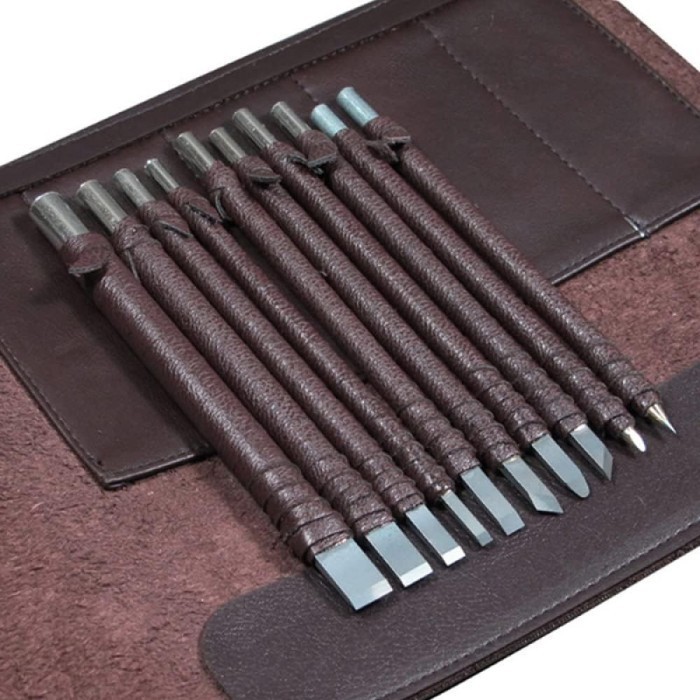 

PROMO! Pisau Ukir Seni Pahat Kayu 10 Pcs Carving Tool Tungsten Steel