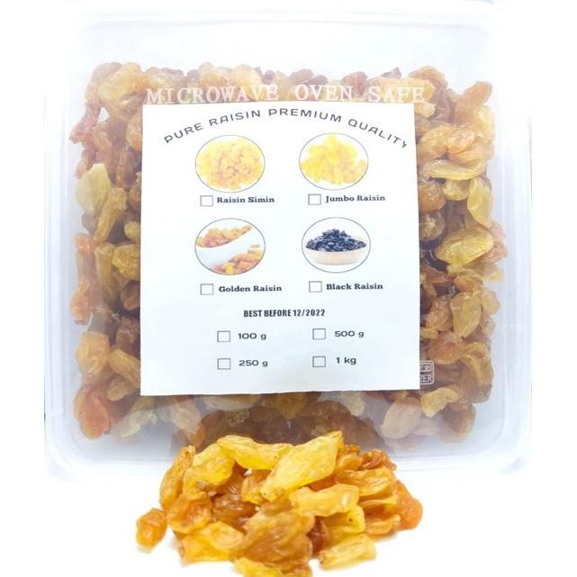 

Kismis Raisin Semi Jumbo Asam-Manis Pum 1kg