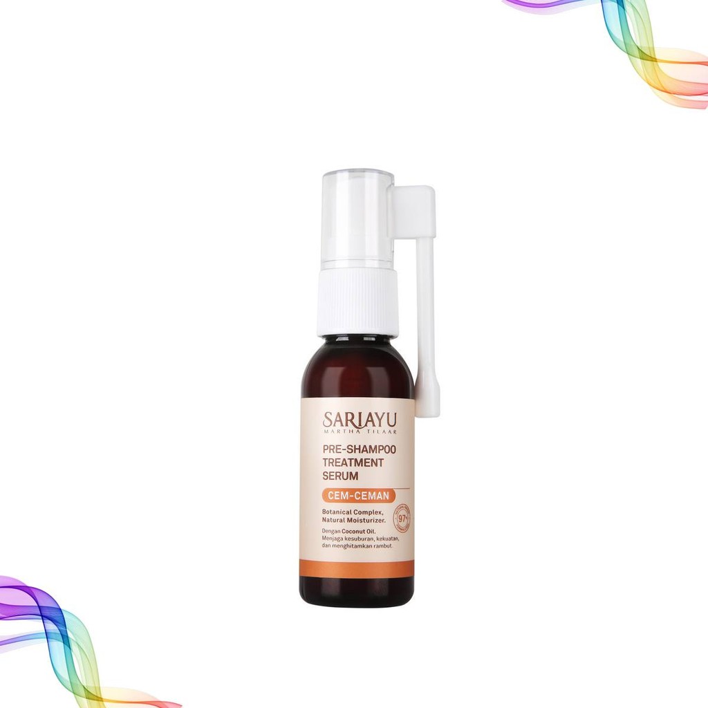 Sariayu Pre Shampoo Treatment serum Cem Ceman 30ml Treatment Rambut Alami