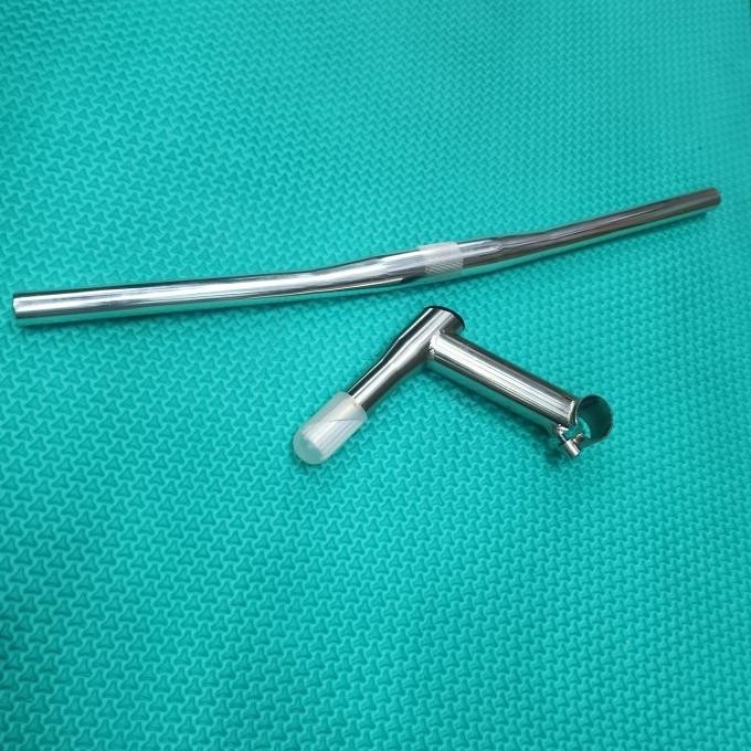 Tiang stang dan stang MTB jadul Oversize derat 25.4 stang flat