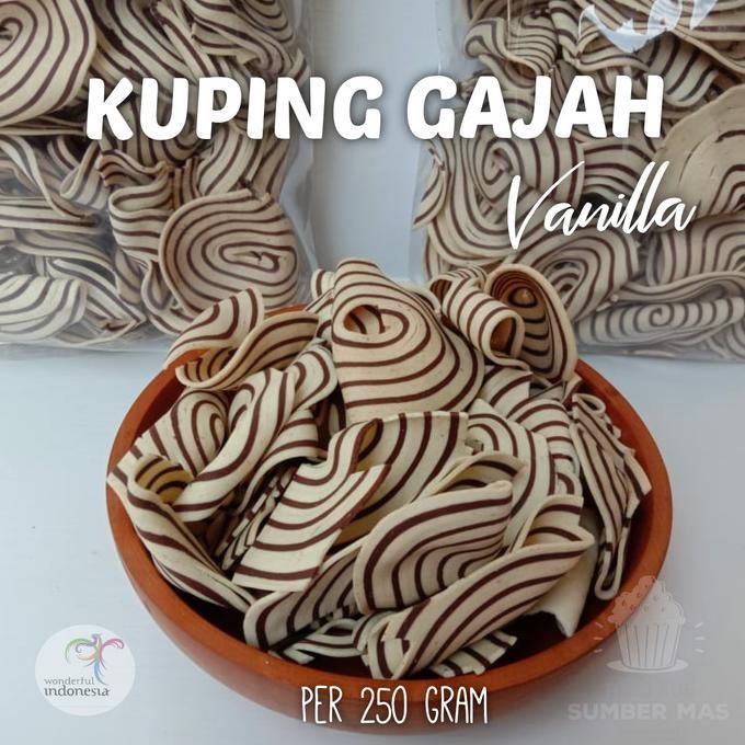 

KUPING GAJAH/KERIPIK KUE KUPING GAJAH TERLARIS RASA VANILA 1KG