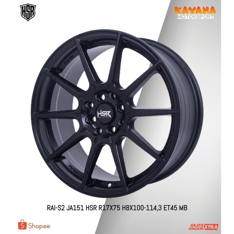 Velg Mobil Hsr Ring 17 Type Hsr Rai-S2 R17 Buat Avanza Mobilio Yaris Livina
