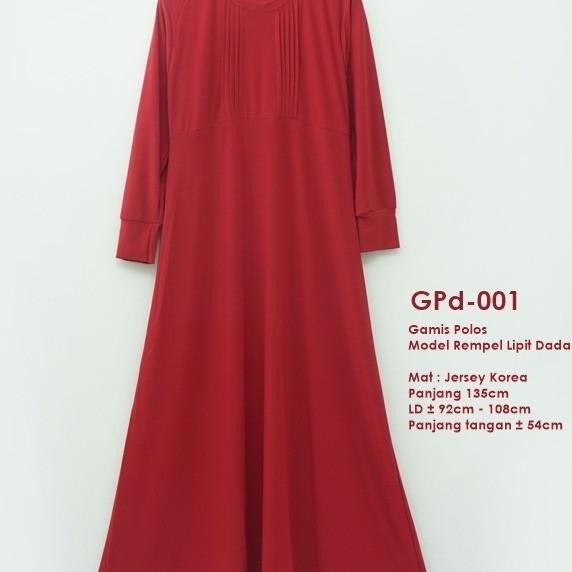 Gamis Polos bahan Jersey / Gamis Jersey Murah (GPa) Terlaris