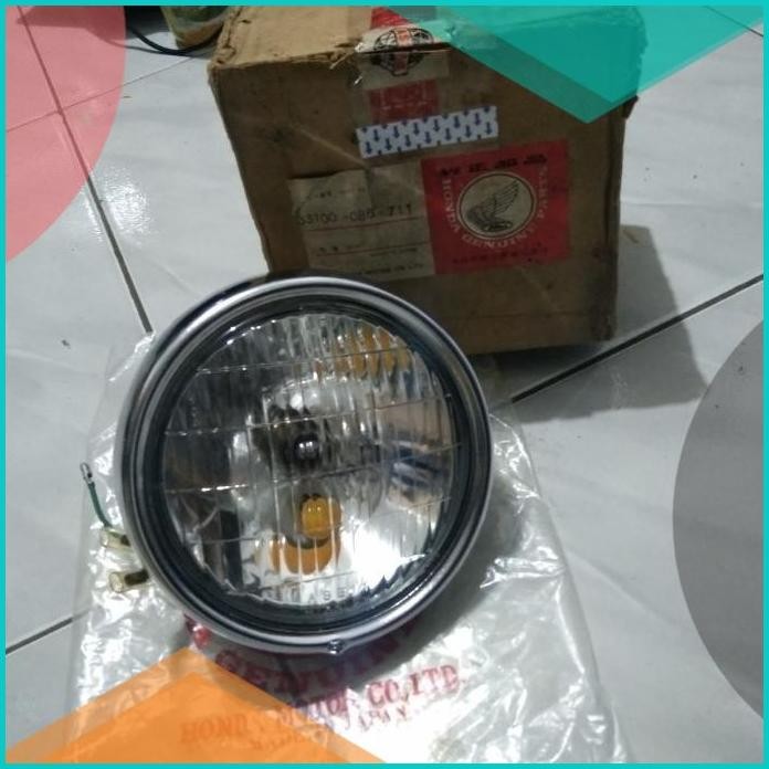 reflektor lampu depan set ring honda c70 bekjul pitung original 07D35Z
