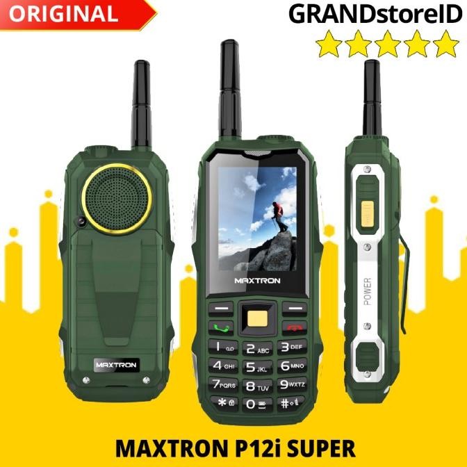 Hp Gunung Outdoor Maxtron P12 BOMBA Batrai Besar 12800mAh Powerbank Terlaris