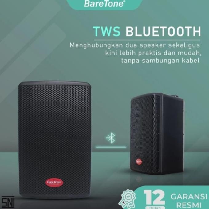 Speaker Portable Baretone MAX10HE / MAX 10HE / MAX 10 HE Bluetooth-TWS Terlaris