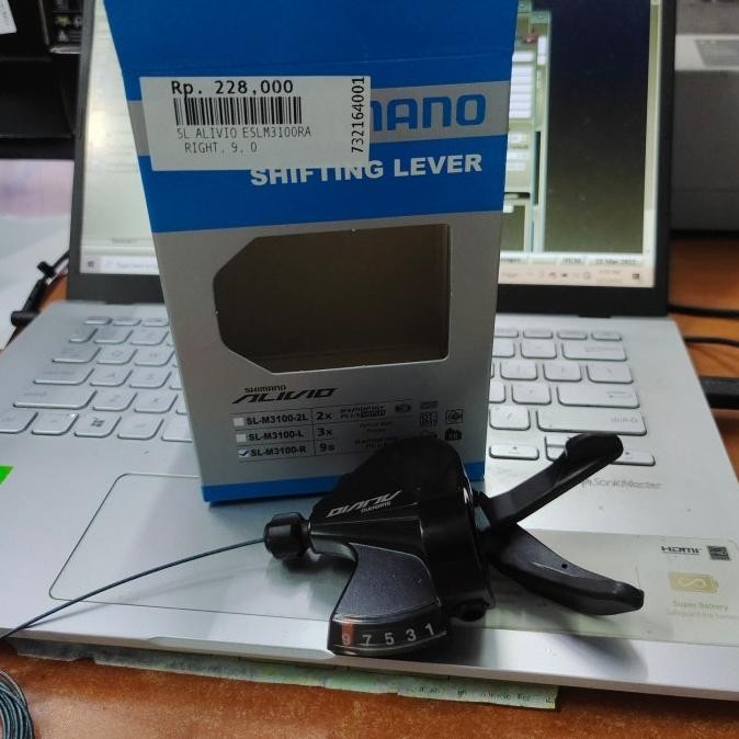 SHIFTER SL Alivio 3 x 9 speed M3100 Shifter R/L original dus