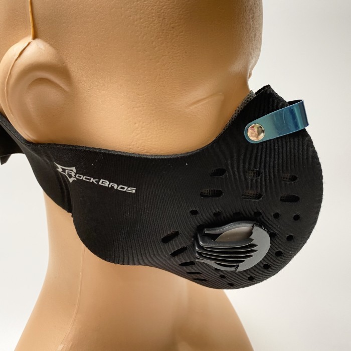 Rockbros Kz10013 Kz10013Bk Masker Reuseable Face Mask 2 Valve Cycling