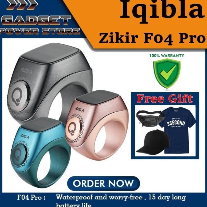 Terbaru | Iqibla Zikr Smart Ring Flex F04 Pro Cincin Tasbih Digital Ziikir F04