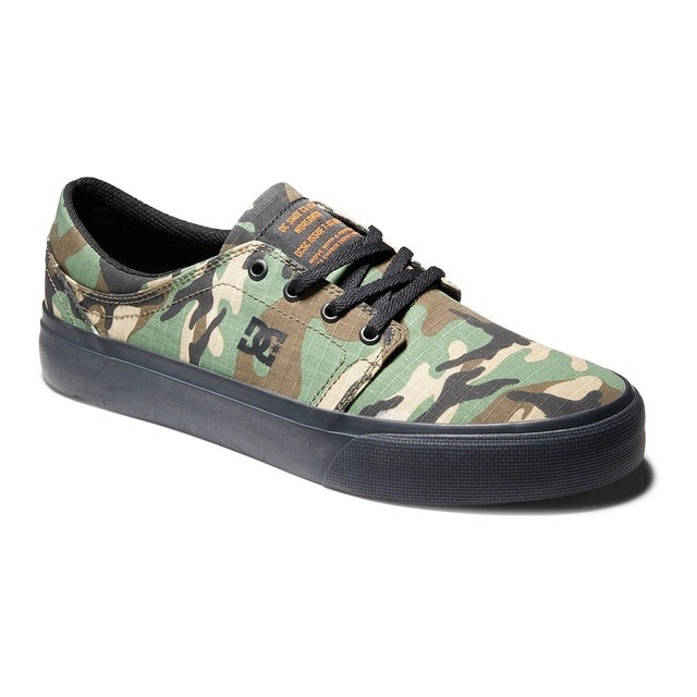 DC Shoes Vulcanized Shoe Trase Tx Se Black/Camo Print 12 D