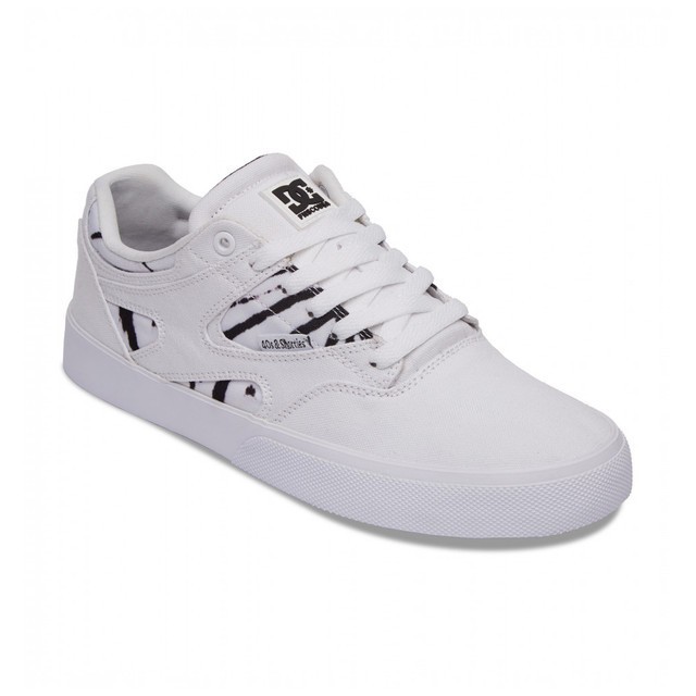 DC Shoes Men Kalis Vulc 40S Shoes White/Black ADYS300594
