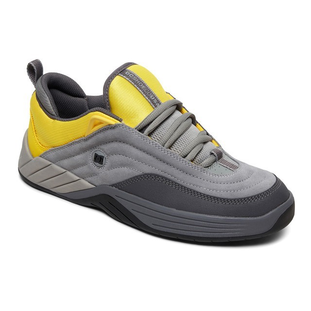 DC Shoes Men Williams Slim Shoes Grey/Yellow ADYS100539