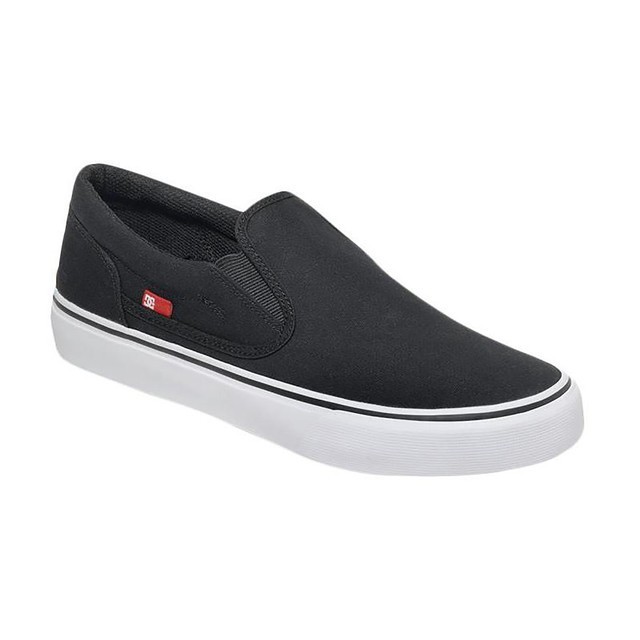 DC Vulcanized Shoe Trase Slip-On TX - Black/White