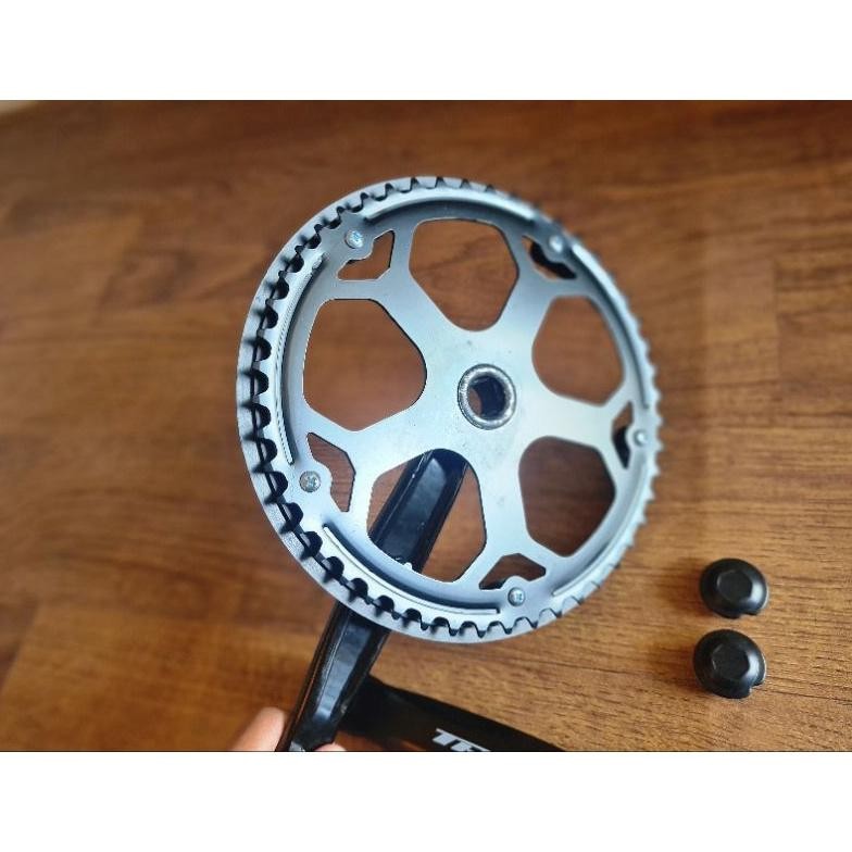 VIRAL ( CRANK 48T SINGLE ) Crank 48T Rotel Sepeda Single 48 T Gir Gear Tengah Sepeda Lipat Seli Fixi