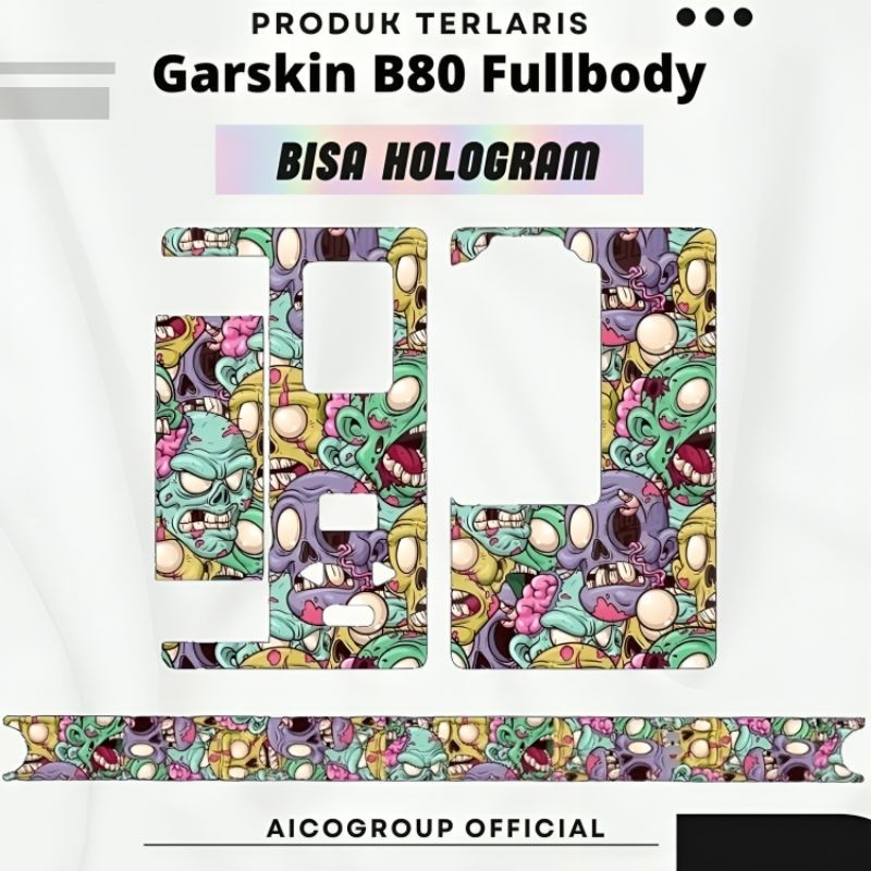 

*PromoTerjangkau* Cinta B80 Quantac Non Hologram Garskin Wrap Stiker Premium / X Casing Case COD