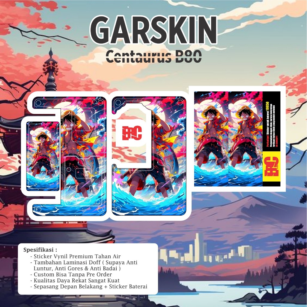 

*PromoTerjangkau* Er Concept Centaurus B80 Garskin Wrap Stiker Premium / X Casing Case COD