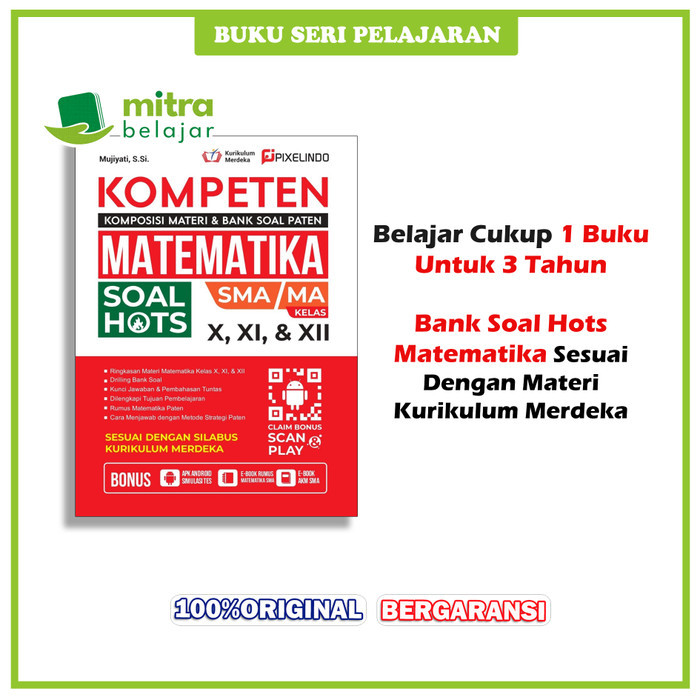 

Buku Pelajaran SMA MA Kompeten Bank Soal Hots Matematika Kelas10 11 12