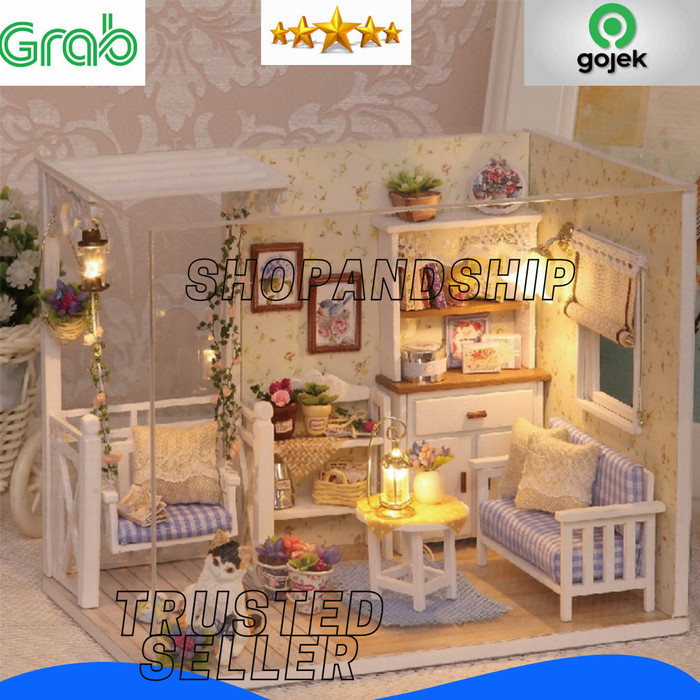 TERBARU Miniatur rumah DIY 3D Mainan Edukasi DIY DIY Craft Dollhouse