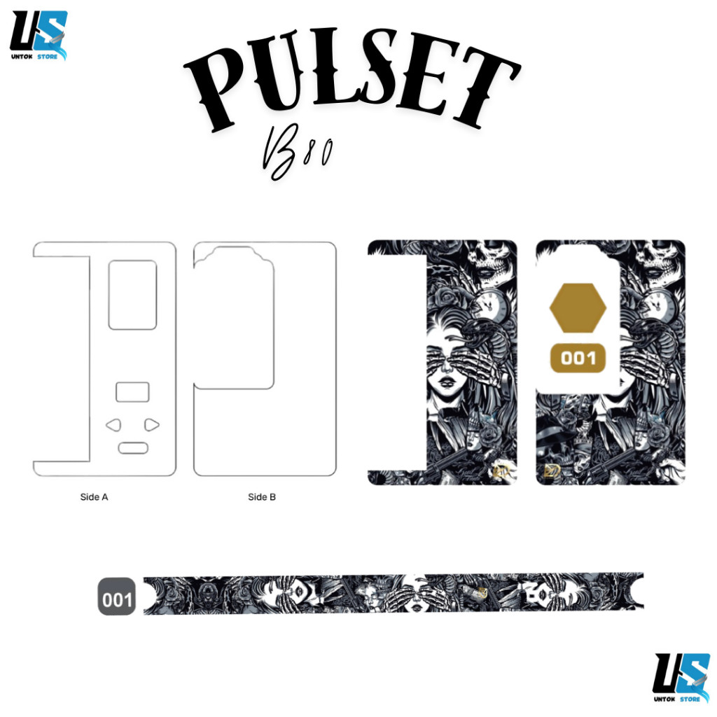 

*PromoTerjangkau* Stiker Set Ukuran B80 Banyak Dan Bacdorr Transfaran Garskin Wrap Premium / X Casing Case COD