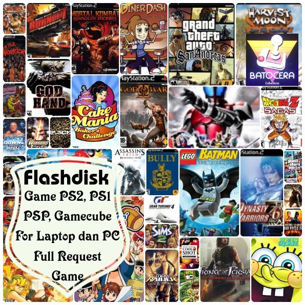 Flashdisk full game ps2 untuk Laptop/PC Batocera
