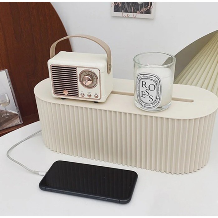 

Organizer Kabel Cable Management Box Kotak Tempat Penyimpanan Kabel