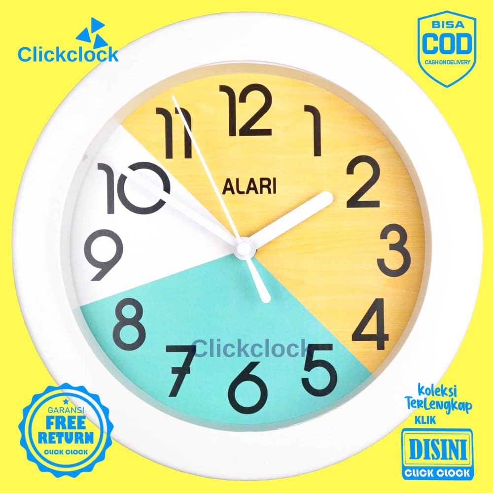 Jam Dinding Quartz Minimalis Minimalis Abu AL1210-805 Besar Hiasan Kamar Unik