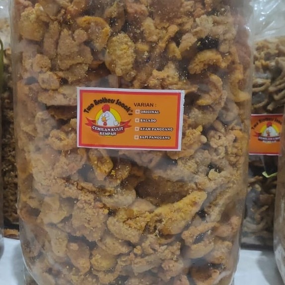 

Kripik Kulit Ayam Rasa Original 1/2 Kg, Renyah, Tanpa Bahan Pengawet