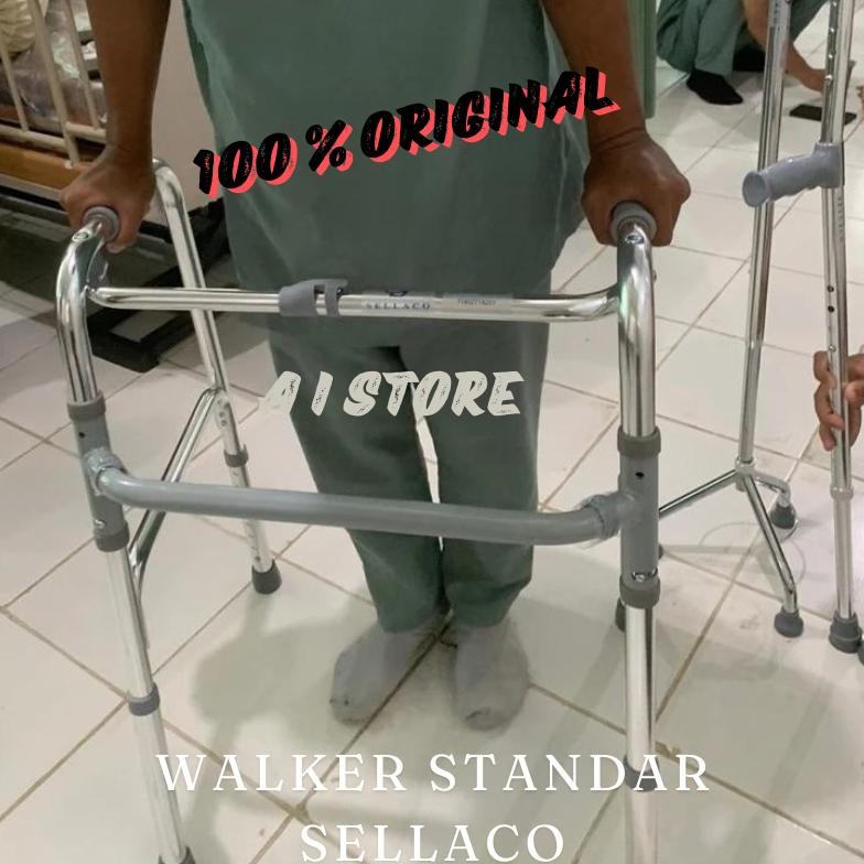 Siap Kirim Walker Alat Bantu Jalan Lansia Manula Orang Tua / Walker Lansia  / Walker Tanpa Roda / Al