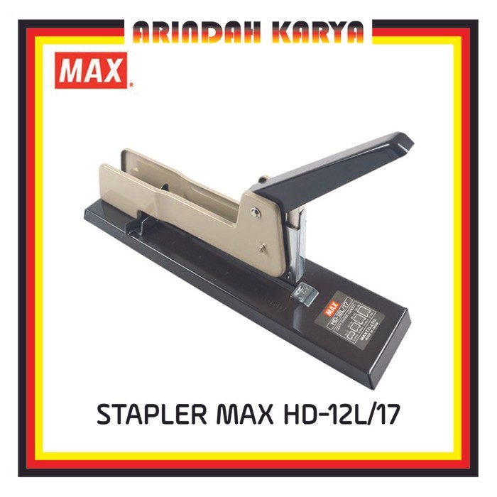 

Kualitas Terjamin Stapler Max Hd-12L/17 [ Stapler Jilid Kapasitas 30 - 160 Lembar Ready