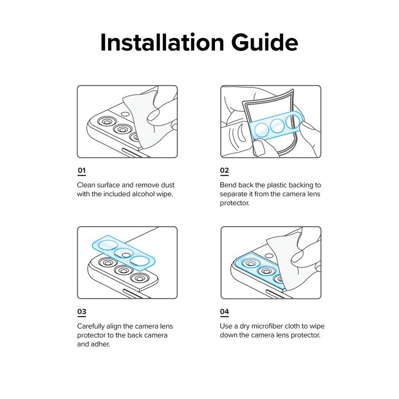 

Ringke S22 / S22 Plus Camera Protector Tempered Glass 1 pack
