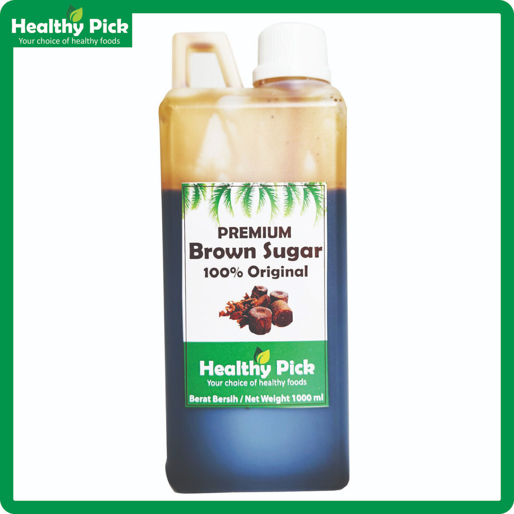 

Brown Sugar Cair Premium Asli 100%, 1 liter / 1,3 kg R8E20