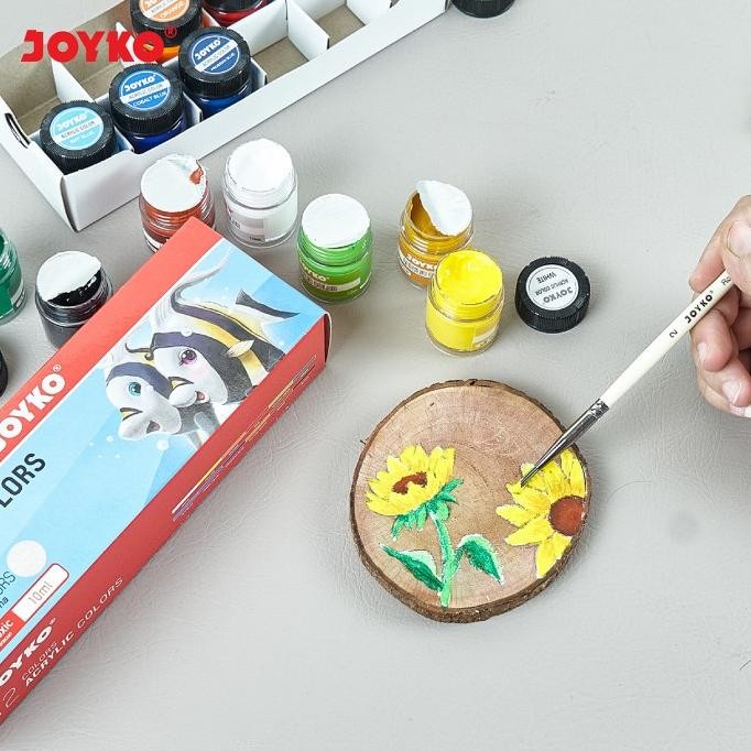 

Joyko TITI Acrylic Colour SET / Cat Akrilik 12 Warna Joyko ACC-10ML-12 HT