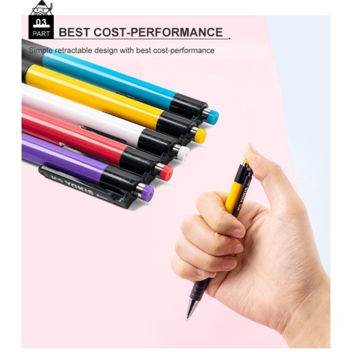 

Pulpen Economic Retractable Ball Pen Tinta Hitam 0.7 Mm - Abp88473