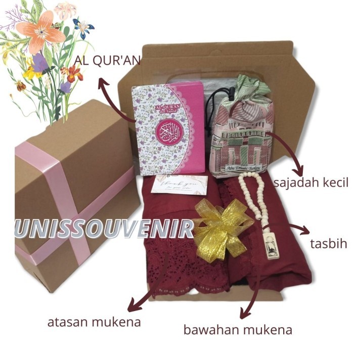 Hampers Mukena Khadijah Series/Kado Cewek/Hadiah Ulang Tahun/ Wedding Premium