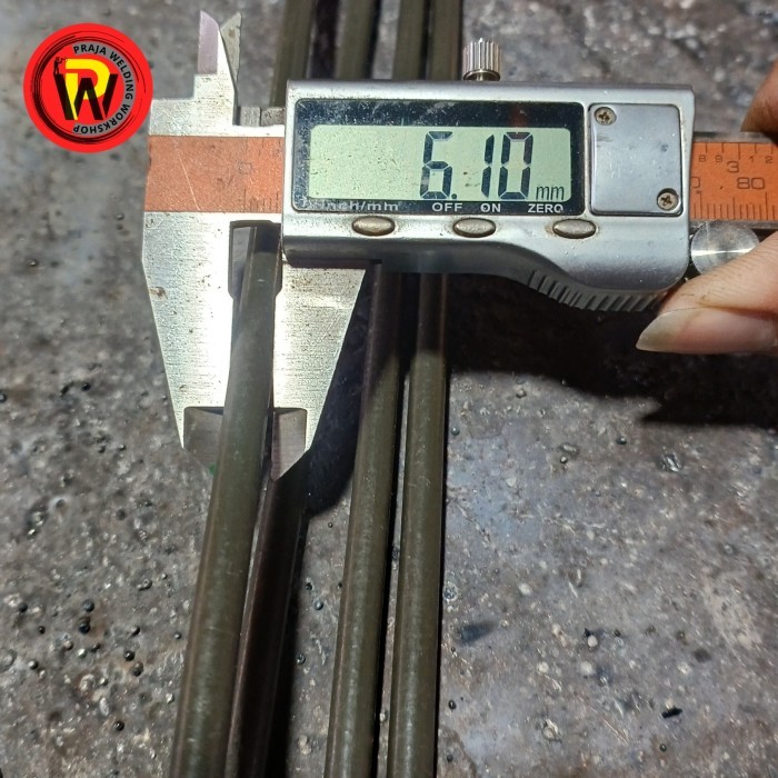 Pipa besi Od 6mm x id 4mm x 10 cm