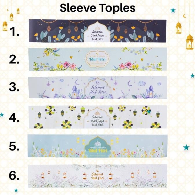 

10 pcs Sleeve / Paper Lebaran Belt Lentera Violet 30x5