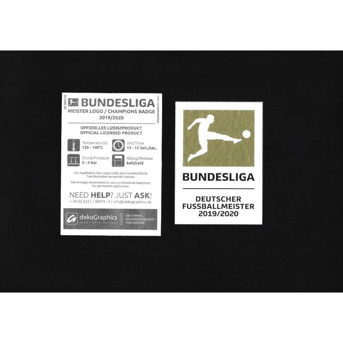 Murah Patch Bundesliga Winners 19 - 20. Original Patch for Jersey. Non COD
