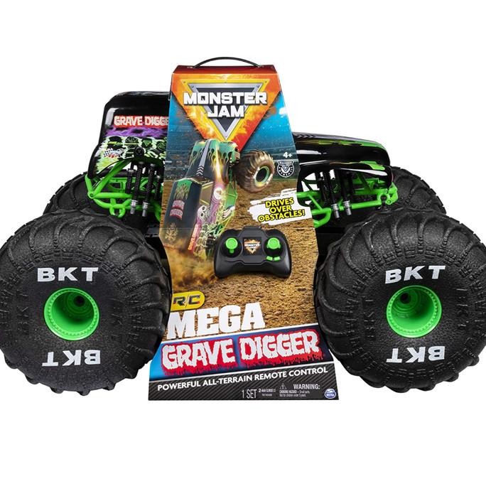 1/6 Monster Jam Mega RC Grave Digger Attacks all Terrains Spin Master