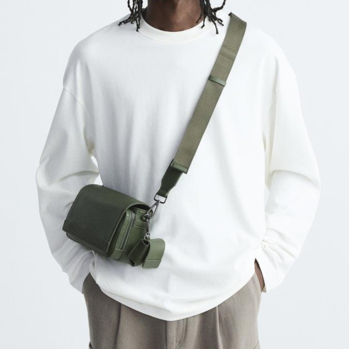 Murah Tas Selempang Zara Pria Original Store - Green