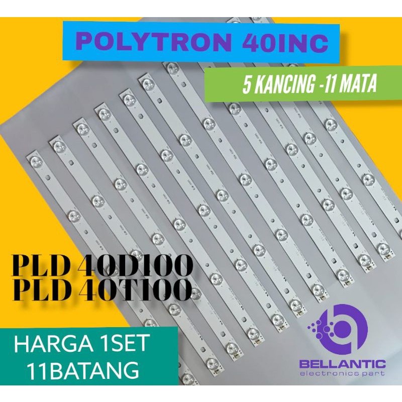 BACKLIGHT TV LED 40" INC POLYTRON PLD-40D100-PLD-40T100