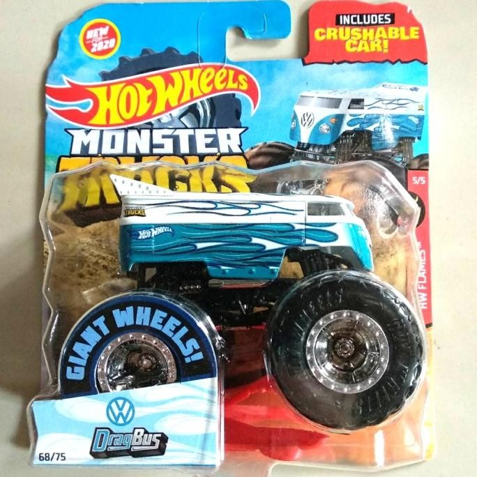 Monster Trucks Hot Wheels DragBus Drag Bus diecast truck Hotwheels