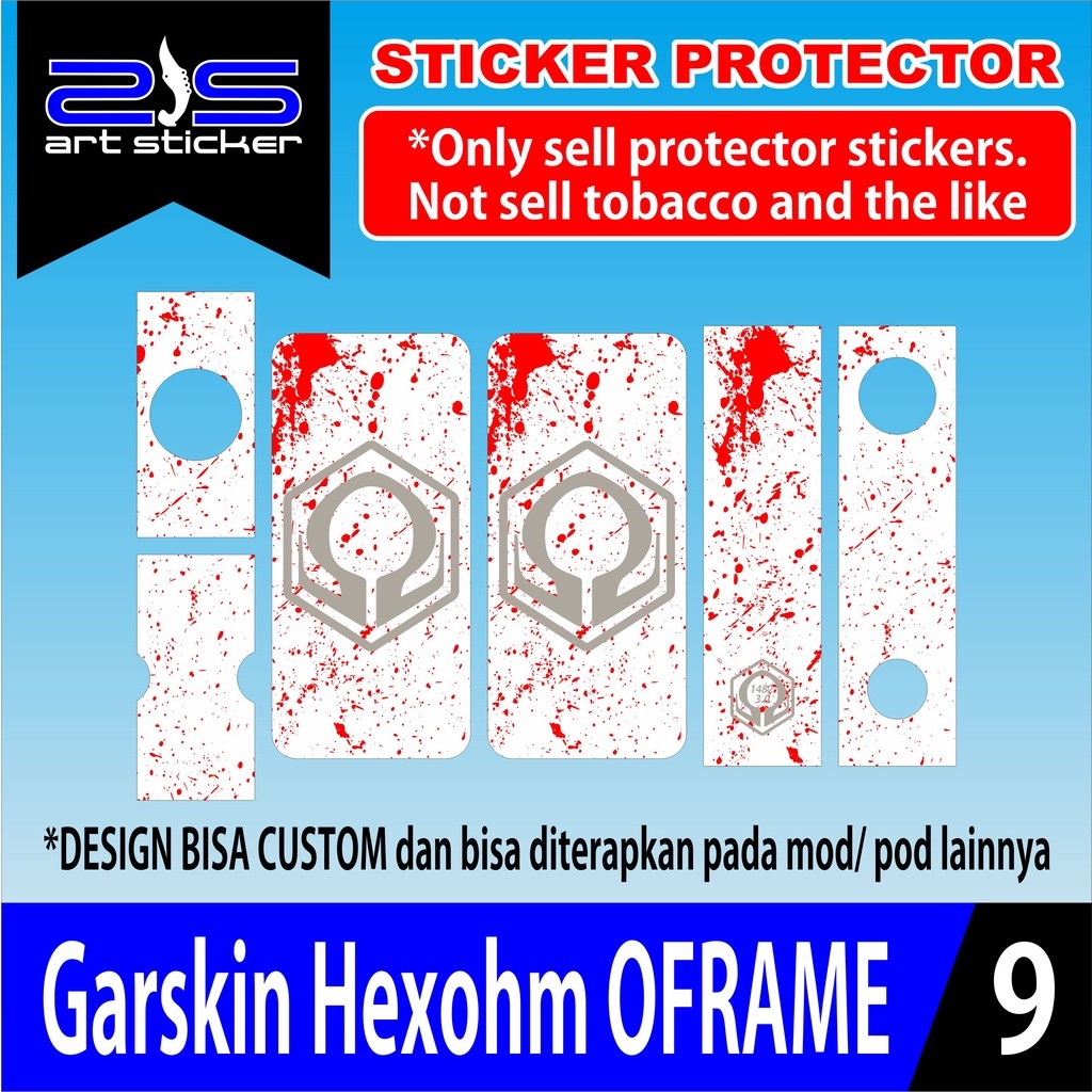 

*PromoTerjangkau* Hexom O Frame Splatter White Garskin Wrap Stiker Premium / X Casing Case COD