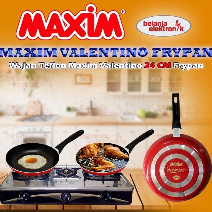 Maxim Valentino Fry Pan Wajan Teflon 24 Cm
