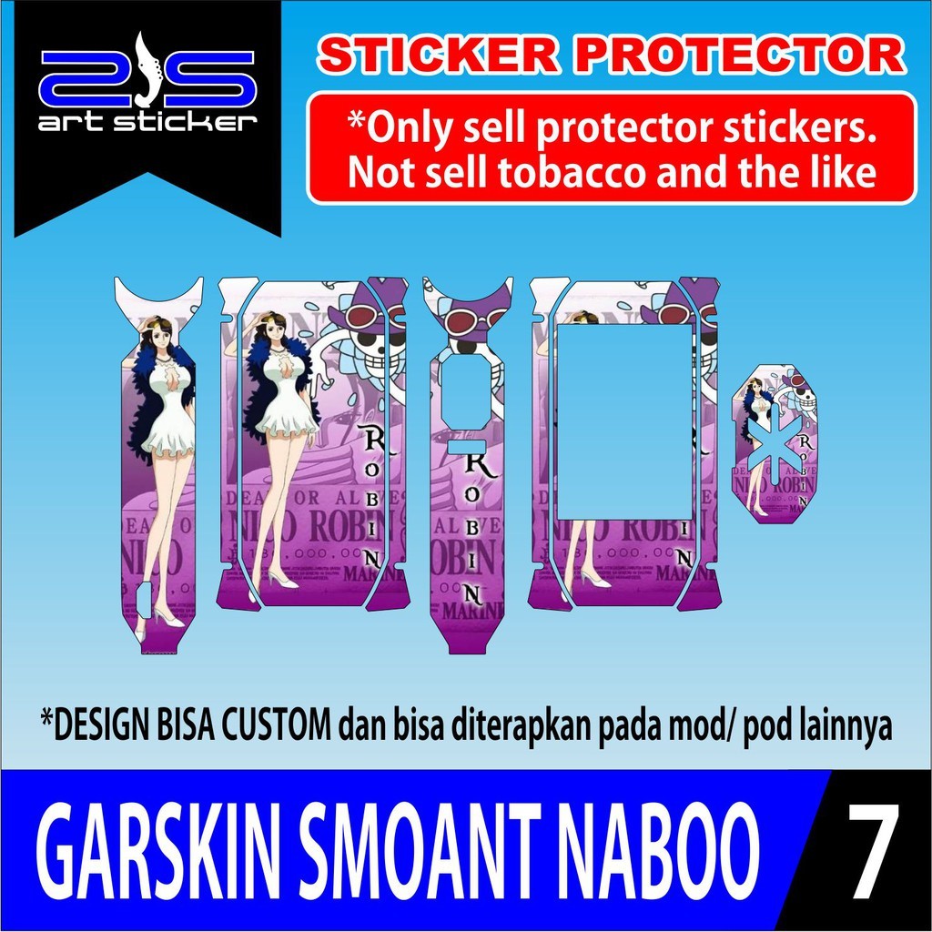 

*PromoTerjangkau* Smoant Naboo Robin One Piece Garskin Wrap Stiker Premium / X Casing Case COD
