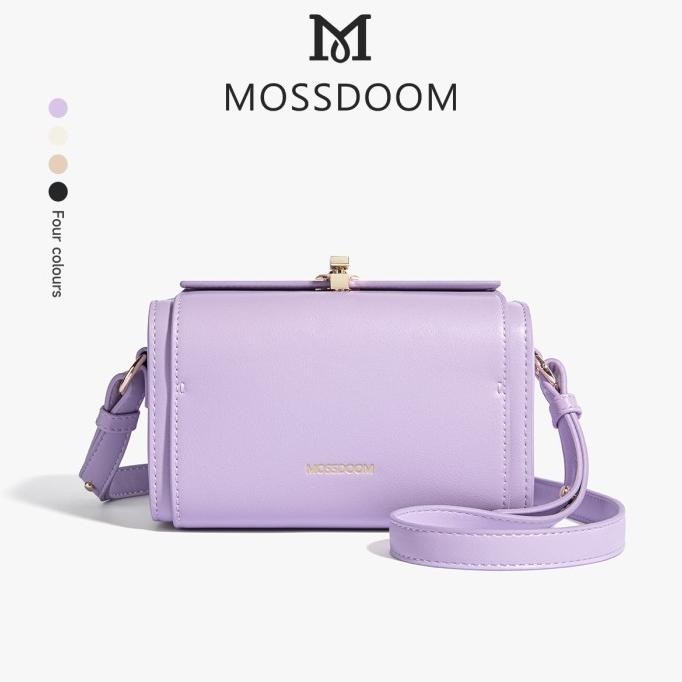 Sale Mossdoom Tas Wanita Bexley Bag Tas Kotak Elegan Tas Selempang Desain Kunci Warna Solid