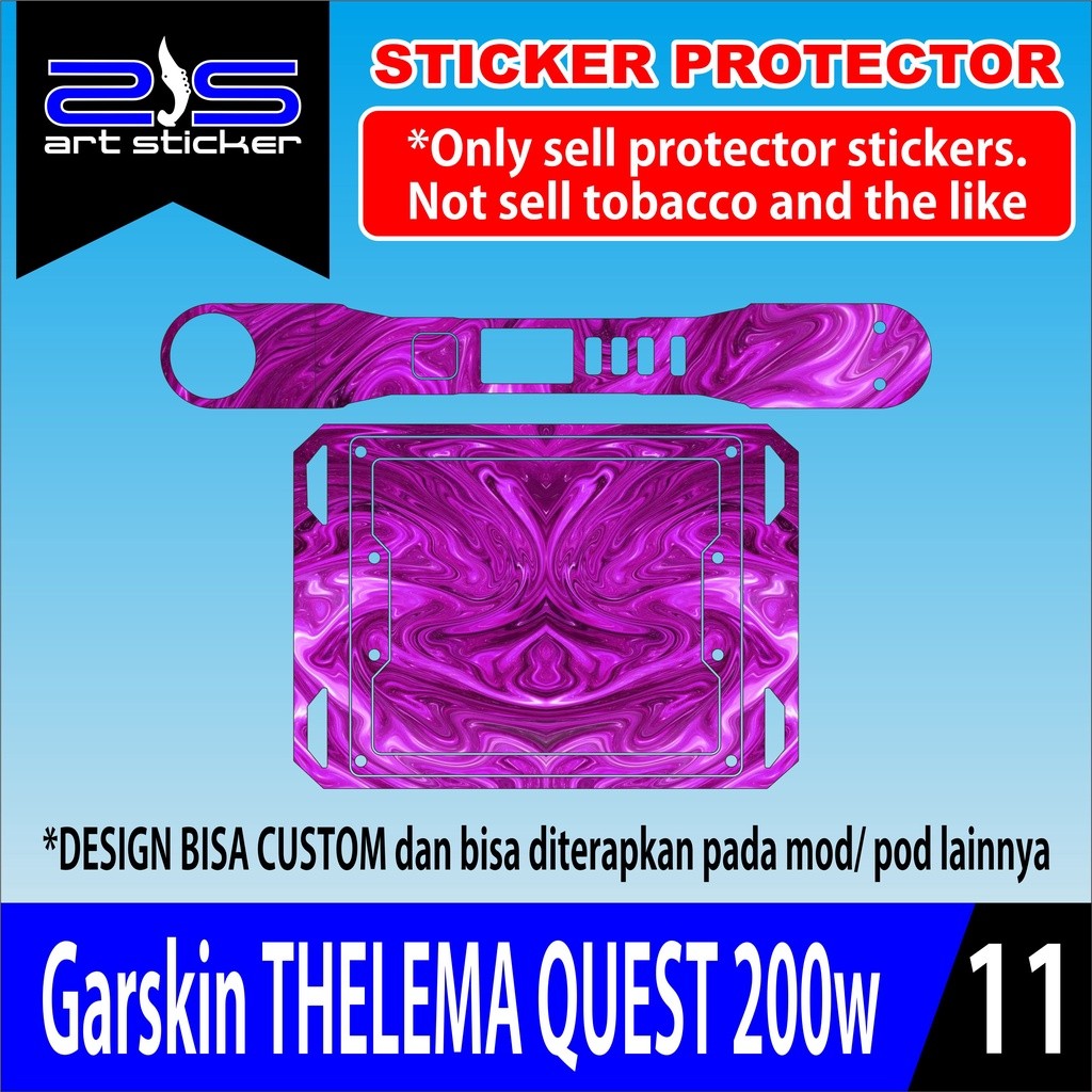

*PromoTerjangkau* Telema Quest 200w Magenta Puple Garskin Wrap Stiker Premium / X Casing Case COD
