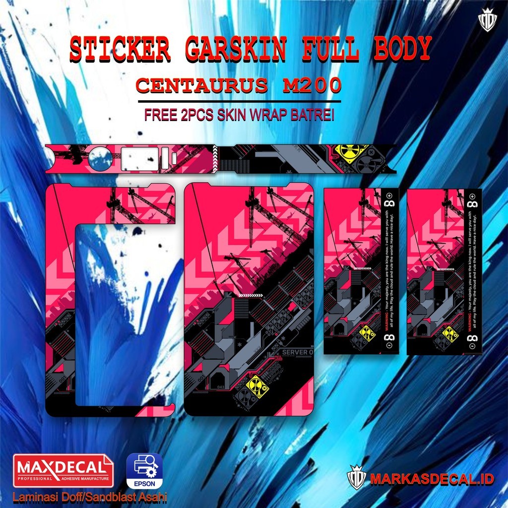 

*PromoTerjangkau* Centaurus M200 Garskin Wrap Stiker Premium / X Casing Case COD