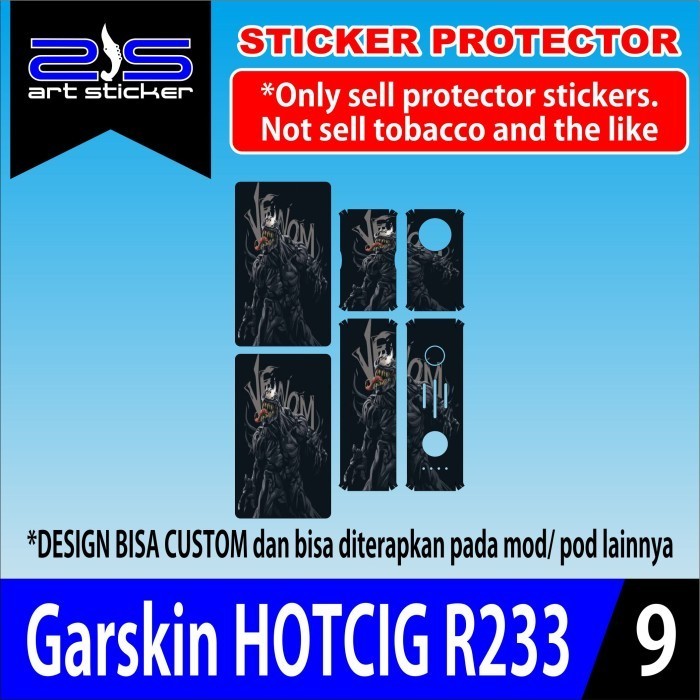 *PromoTerjangkau* Hc R233 Koc Black Garskin Wrap Stiker Premium / X Casing Case COD